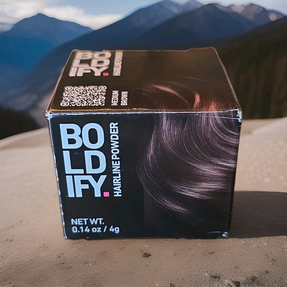 Boldify Enhance Hairline Powder Medium Brown Shade Hair Touch Up New Boxed